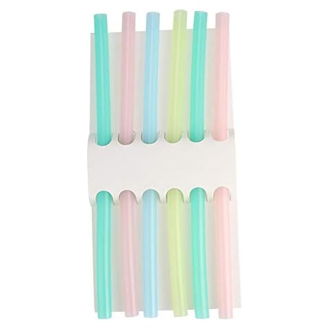 Baby Trinkhalm wiederverwendbare flexible Silikonstrohe 6pcs bunte Partei Spaß Strohe für 1-3 Jahre alte Kinder Cover