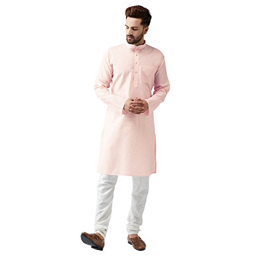 Image of SOJANYA (Since 1958, Men's Silk Blend Grey Kurta Pyjama & Silk Blend Jacket Combo