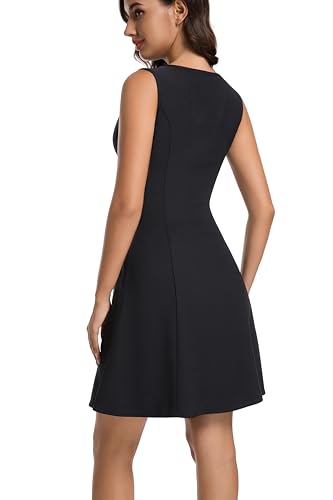 Summer Dresses for Women 2025 A-Line V Neck Going Out Casual Dresses Sleeveless Mini Dress4