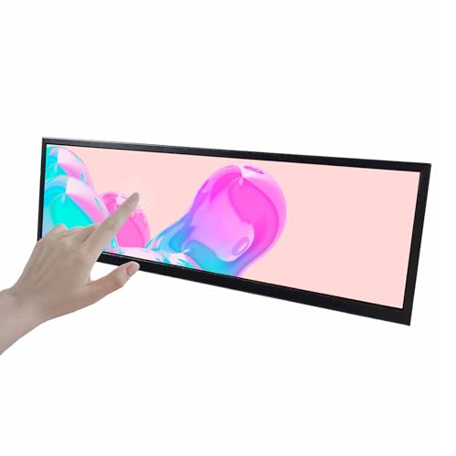 Image of VSDISPLAY 14.5 Inch Android 11 Touchscreen Monitor 2560x720 Stretched Bar LCD Display Support USB Autocopy Autoplay Video Image Audio