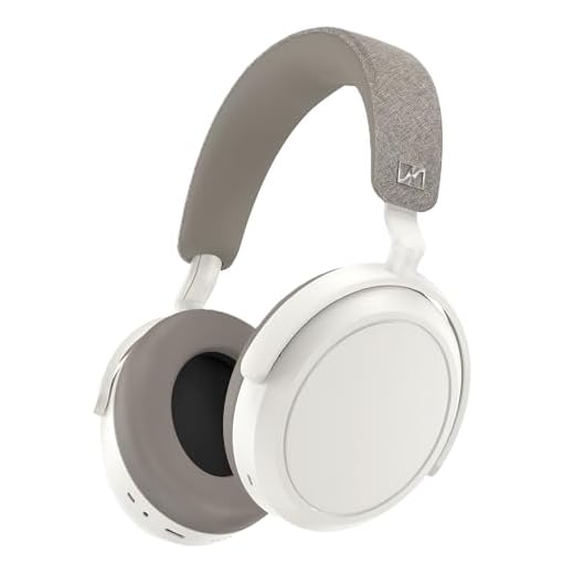 Sennheiser Momentum 4 Wireless Over Ear Headphones Designed in Germany - Bluetooth ANC 4 Digital Mics for Crystal Cear Calls,60H Battery, White
