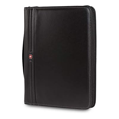 Wenger Concept Zippered Padfolio, Padded Document Organizer, Black