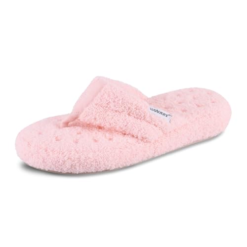 isotoner Plush Terry Knit Memory Foam Slippers