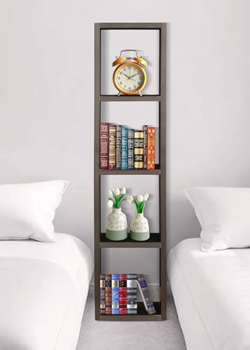 Image of SBF Furniture Engineered Wood Bookshelf Storage Shelve for Books Storage Book Rack Bookcase for Home Furniture|Cabinet Shelves for Office (5 Shelf) (Brown) DIY(Do-It-Yourself)