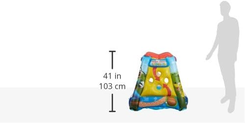 Mickey Mouse Club House Having a Ball, 1 Inflatable & 20 Sof-Flex Balls, Red/Blue/Yellow, 37"W x 37"D x 34"H