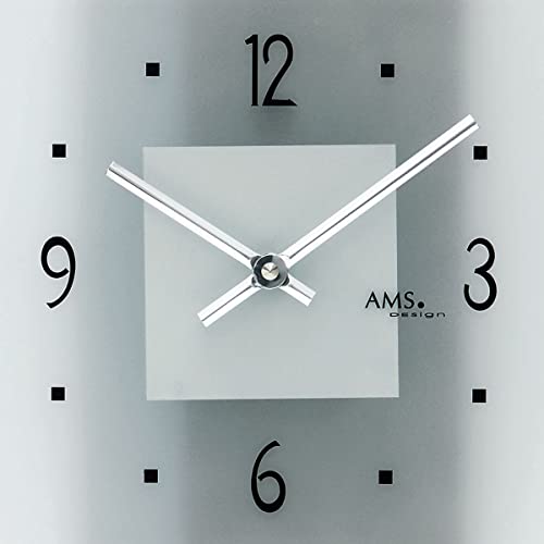 Horloge murale à quartz design horloge murale à quartz sur plaque en verre minéral