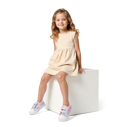 Image of K KomForme Toddler Shoes, Hook & Loop Canvas Sneakers for Boys and Girls | Slip-on, Lightweight, Comfortable