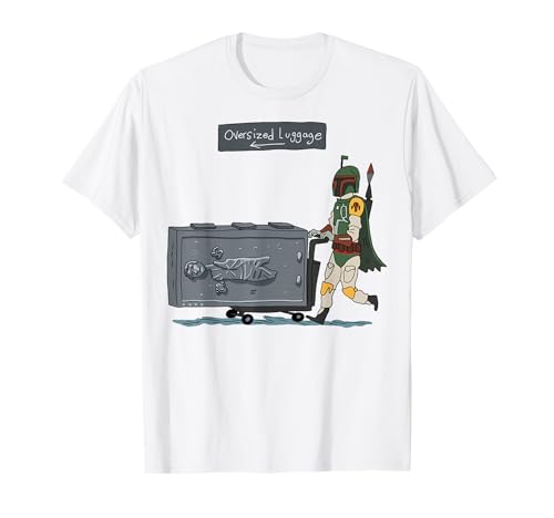 Star Wars Boba Fett Han Solo Oversized Luggage T-Shirt