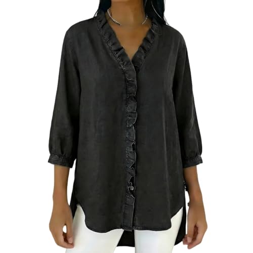 Chemise en jean femme coupe ample pour masquer les complexes avec style
