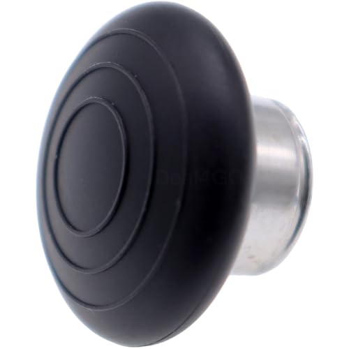 Image of Deal4GO 1-Pack Metal Domed Magnetic Analog Wide Dome Thumbsticks Replacement for Xbox Elite Controller Series 2 - Carbon Black