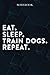 Eat Sleep Train Dogs Repeat Mom Birthday Gifts Funny - Eat Sleep Eat Sleep Train Dogs Repeat Repeat: Happy Mothers Day Gift Idea for Best Mother, ... Moms, From Son - Lined Notebook,A Blank