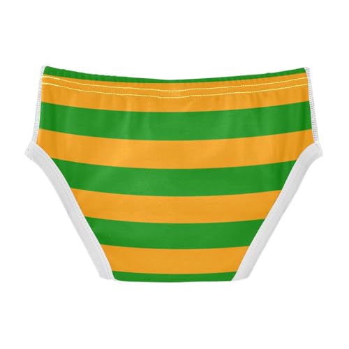 Orange Green Stripe Toddler Boy's Underwear 2T2