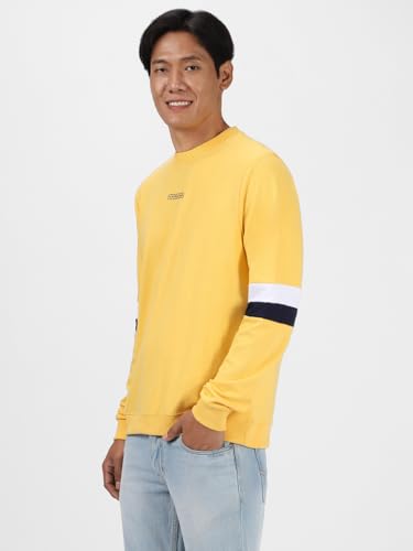 Image of Urbano Fashion Men's Cotton Color Block Sweatshirt