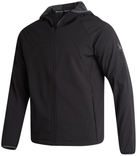 Spyder Mens Softshell Jacket - Faux Fur Lined Water Wind