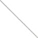 14 K oro blanco 3 mm Parisino Trigo Cadena