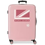Pepe Jeans Carol Maleta mediana Rosa 48x68x26 cms Rígida ABS Cierre TSA 70L 3 kgs 4 Ruedas dobles