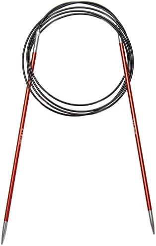 Knit Pro KP47190 Zing: Fixed Circular Knitting Pins: 120cm x 4.50mm, 4.5mm, Purple