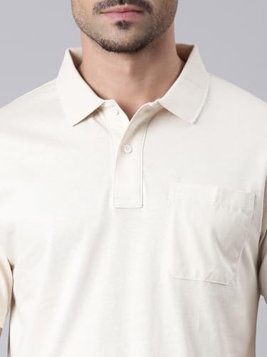 Image of Classic Polo Men's Half Sleeve Polo Neck Authentic Fit Solid Cotton T-Shirt