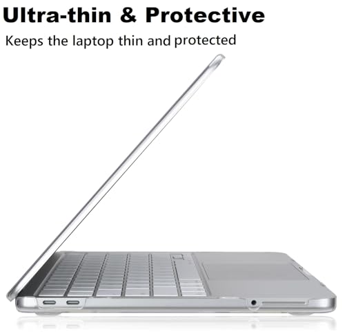 Image of Midkart Compatible with MacBook Neo Case 13 inch 2026 Release Model A3404 with A18 Pro Chip Hard Shell Case Cover with Keyguard and Dustplugs, Crystal Clear