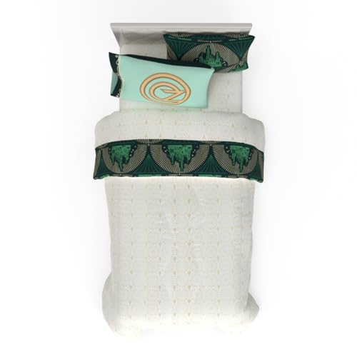 Image of Collectibles Wicked Lux Bedding 5 Piece Super Soft Reversible Comforter and Sheet Set with Sham, Twin, (Officially Licensed Product) By Franco