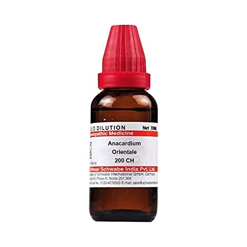 NWIL Dr Willmar Schwabe India Anacardium Orientale Dilution 200 CH Bottle of 30 ml Dilution