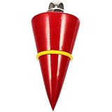 TIKODIDA Bauwerkzeug Senklot 300g mit Drahthammer und 12m Schnur für Präzise Vermessung Baustellen Vertikalhammer Zufällige Farbe