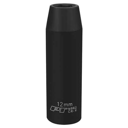 Image of Performance Tool M862 1 /2 Drive 6pt Impact Socket, 12mm - Heavy Duty Socket for High Torque Applications and Professional Use