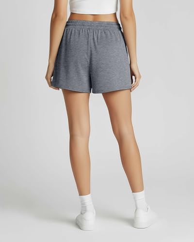 Image of Real Essentials 3 Pack: Womens Ultra-Soft Athletic Lounge Casual Sweat Shorts with Pockets (Available in Plus Size)