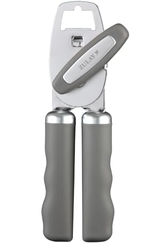 Image of Zulay Kitchen Manual Can Opener Heavy Duty Patented Stainless Steel, Gray