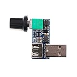 Qualitätsprodukt ~. Lixiaonmkop DC 5V USB-Lüfter-Gouverneur-Windgeschwindigkeitsregler-Regler mit Schaltergeschwindigkeitsmodul-Lüftergouverneur-Volumenregler Drop Shipping