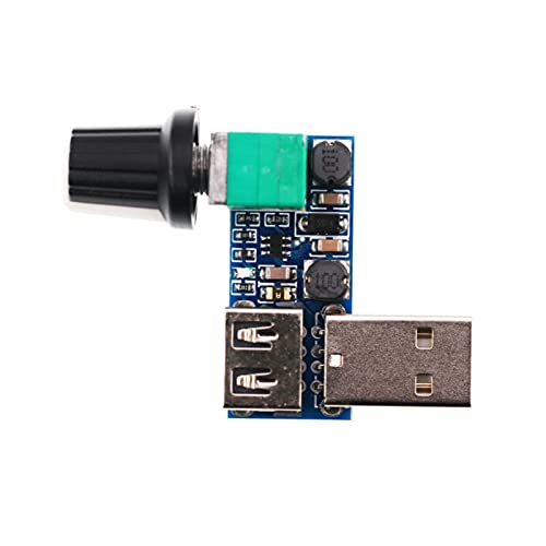 Preisvergleich Produktbild Lixiaonmkop DC 5V USB-Lüfter-Gouverneur-Windgeschwindi... mit Schaltergeschwindigkeitsmodul-Lüfter... Drop Shipping