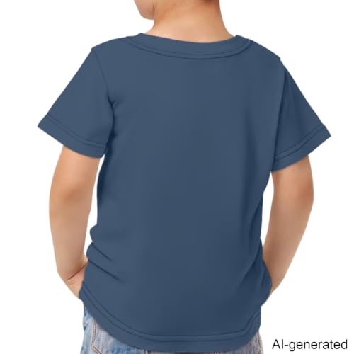 Image of Novelty 3D Graphic T Shirts for Kids Crew Neck Funny Animal Print Short Sleeve Girls Tshirts 3-16 Years