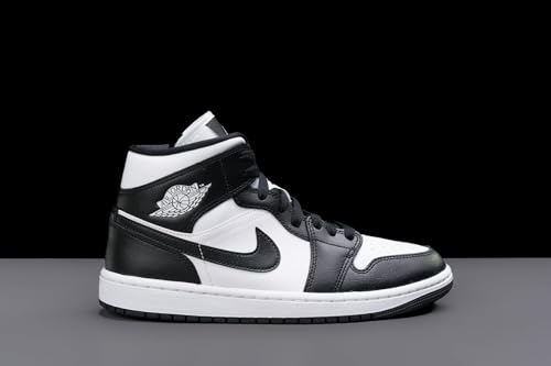 Jordan 1 Mid Women White/Black-Panda Mid DV0991-101 7.5