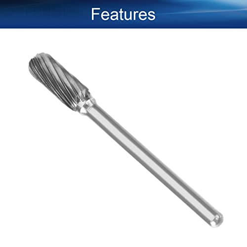 Fresa de carburo rotativa Auniwaig 3mm shank 5mm cabeza miniatura 3
