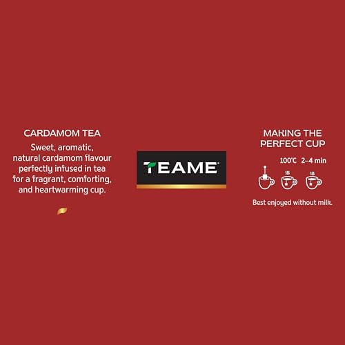 Image of TE-A-ME Black - Cardamom Tea Bags, 100 Bags (Pack of 3) | Black Tea Bags 300 pieces