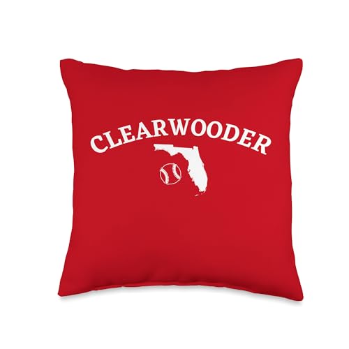 Clearwooder Funny Philly Philadelphia Slang Clearwater FL Throw Pillow