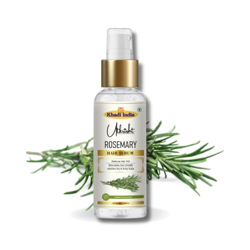 Image of khadi Rosemary Hair Serum with Biotin & Castor Oil, Hair Regrowth Treatment, Non-Sticky, 50gm