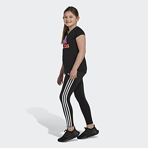 Adidas Girls' Big Performance Tight Legging, Black, Small (7/8) #TOP5