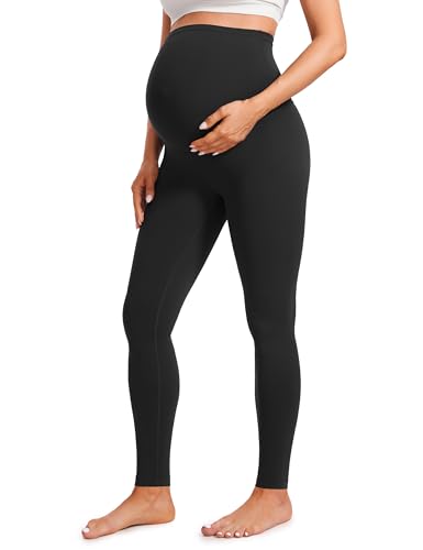 CRZ YOGA Butterluxe Maternity Leggings 30" Black Medium