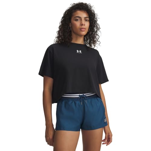 T-Shirt Under Armour UA Rival femme anti-transpiration noir S