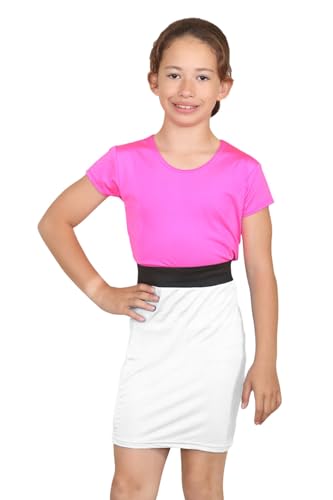 Mini jupe noire extensible courte moulante taille haute ado