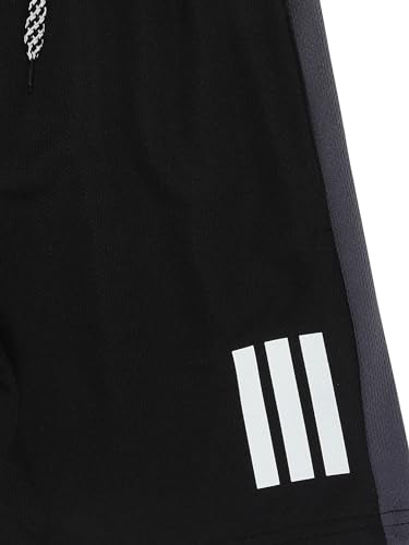 Image of Pack 2 Polyester Sports Shorts for Boys & Girls with Zipper Pockets