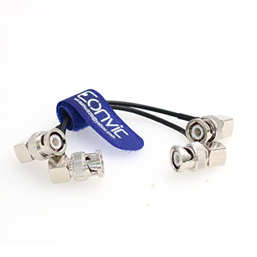 Eonvic Flexible HD SDI Cable Right Angle BNC Male for Blackmagic HyperDeck Shuttle and BMCC BMPC Hyperdeck Cameras RG174 50ohm (60cm/24in 2pcs/lot) - Image 4