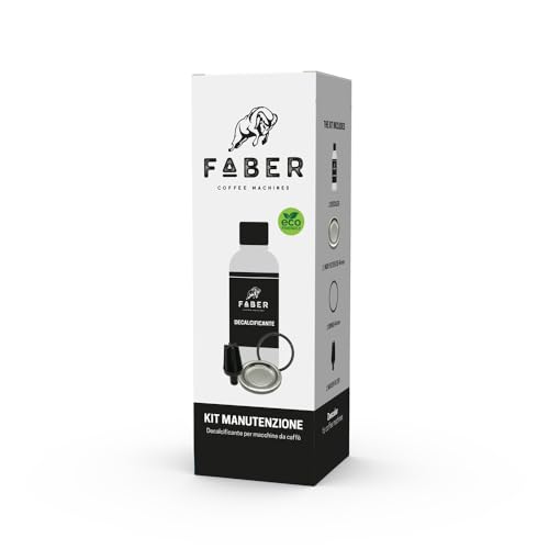 FABER COFFEE MACHINES Kit de mantenimiento para cafetera de cápsulas | Descalcificador específico para desbloqueo y limpieza de calderas