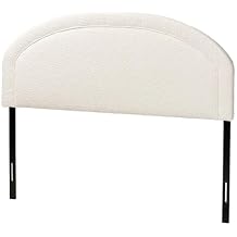 Baxton Studio Fiana Modern Cream Boucle Fabric Queen Size Headboard