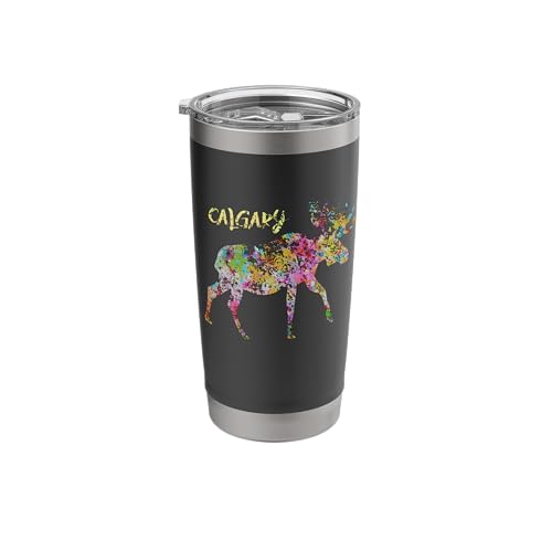 Calgary Moose Graphic | Calgary Alberta Canada Stainless Steel Insulated Tumbler