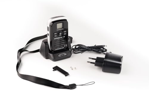 Transceptor PMR-446 DynaScan 1D negro: comunicación profesional sin licencias ni tasas