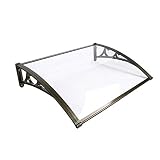 【Resistente y duradero】 La lámina hueca utiliza una placa de policarbonato y está hecha de aluminio liviano, que es resistente a la oxidación y altamente resistente a los impactos. La cubierta está sostenida por un soporte de aleación de aluminio y tiene una estructura estable.