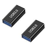 メス 変換アダプタ USB USB3.0メスメス変換 高速データ転送 アルミニウム製 メス タ転送 軽量 超コンパクト 2個セット