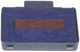 Xstamper + 42116 m40 2色交換用パッド、7 / 8 x 1 9 / 16、ブルー/レッド